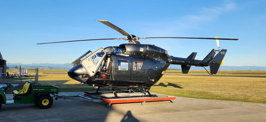 BK117 Helicopter Interior
