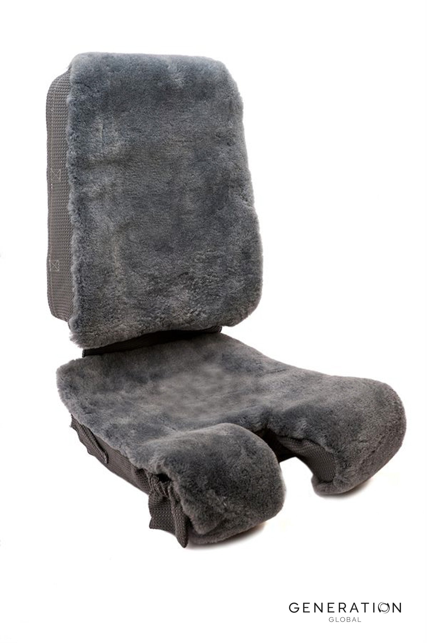 Saab 340 Captain/First Officer Seat Backrest Cover – Sheepskin and CS-50 Fabric