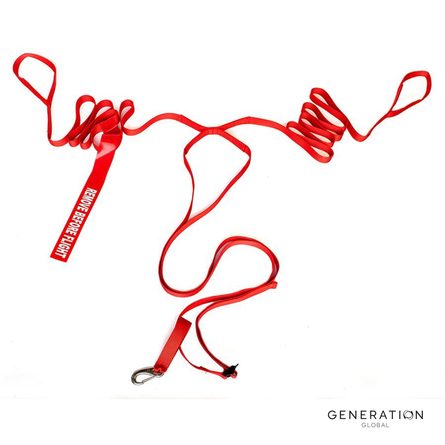 ATR 42/72 Prop Tie – Bright Webbing with “Remove Before Flight” Safety Markers