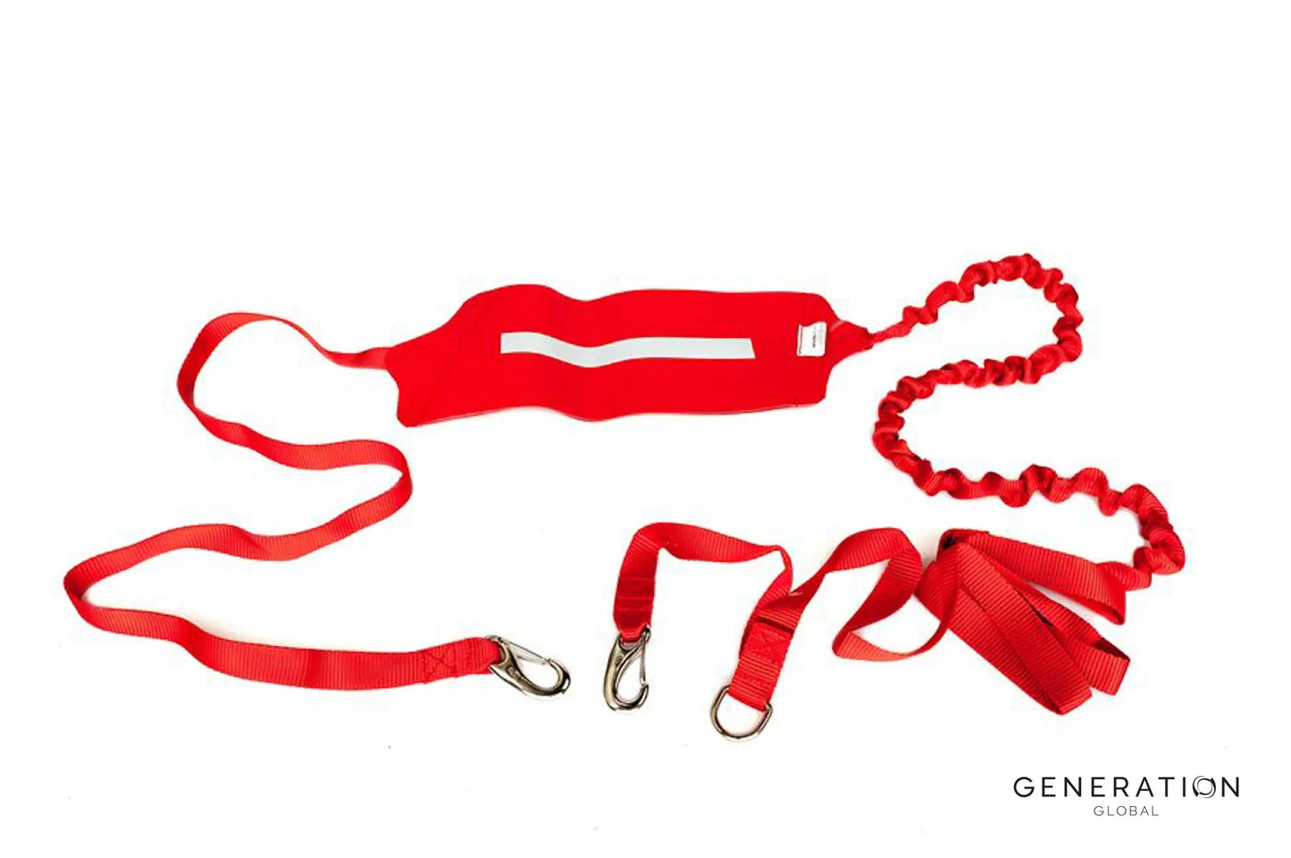 Safety prop tie for Bombardier DHC-8 Q100/Q200/Q300 – PVC with “Remove Before Flight” markings, designed for ramp use during passenger operations.