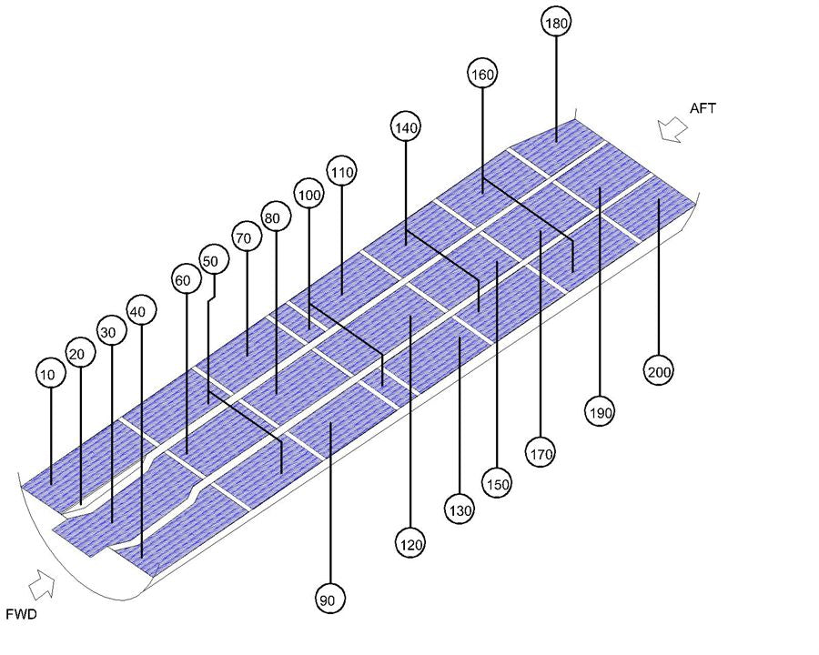 Embraer 190 Cabin Carpet set