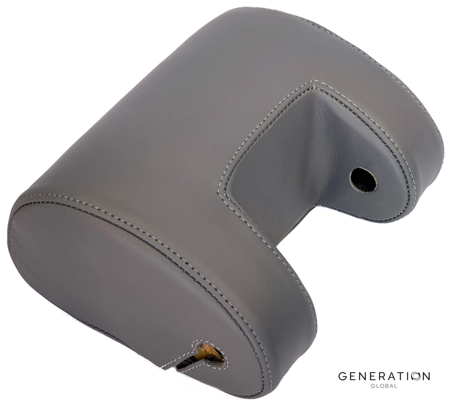 Grey Leather Seat Headrest Cover for Fokker 70/100 – Ipeco OEM Certified