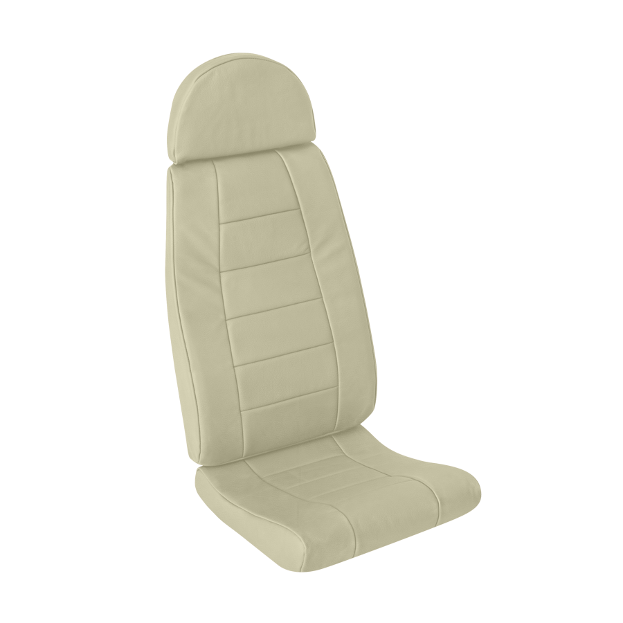 AS350/AS355/H125 helicopter rear passenger seat assembly set with aviation-grade leather and Genlite foam, Generation IV customizable design.