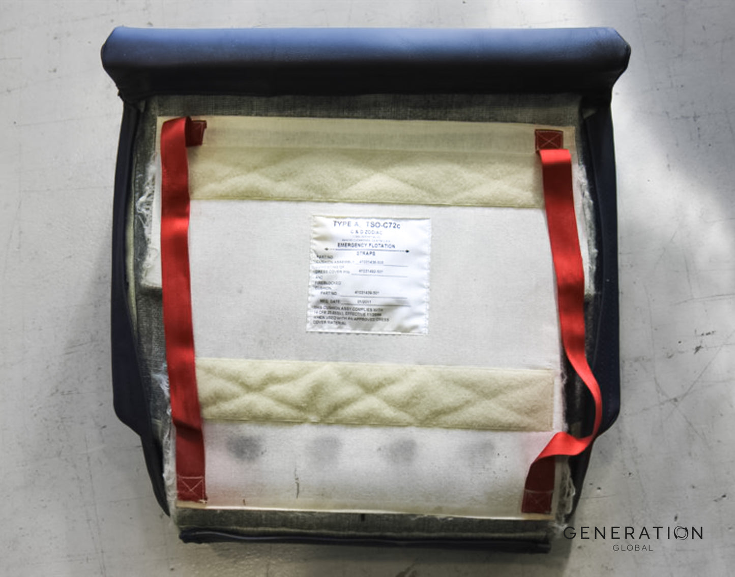 Passenger Seat Covers for E135/140/145 and CRJ 900 – Y Class, aviation leather, C&D Zodiac, FAA/EASA certified