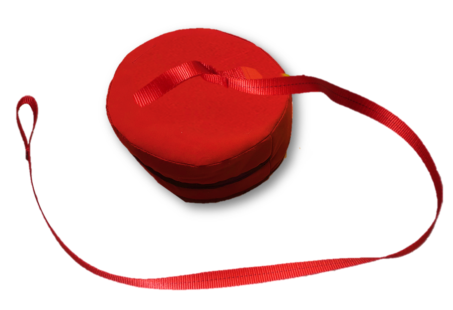 Canvas exhaust protector for AS350 D2 with internal foam bung or external over-cover options.