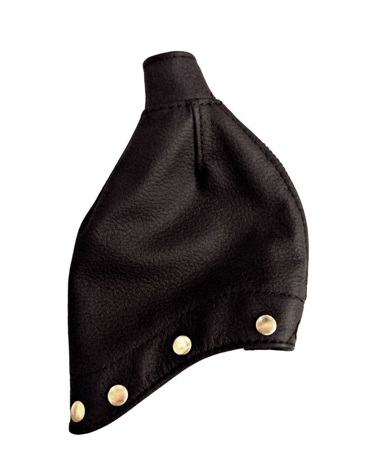 Bell 407 collective boot in durable black aviation leather