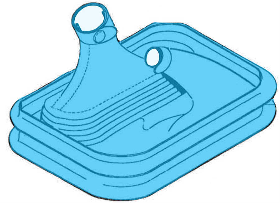 Pilot Collective Boot for MBB BO-105 – leather replacement part – OEM 105-41236 – EASA/TCCA/FAA approved.