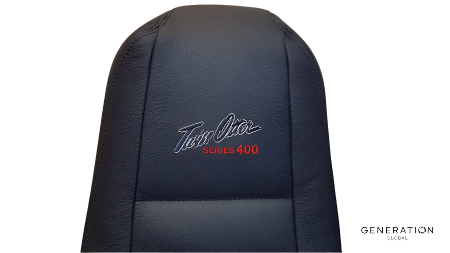 DHC-6 Passenger Seat Covers – Generation I Leather Design, B/E Aerospace OEM