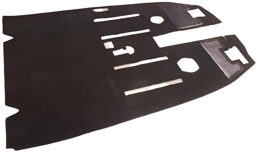 EC120/H120 carpet set made from plush WN-120 aviation carpet with vinyl heel mats and Velcro attachments – part number EPA-120-()()-GEN.
