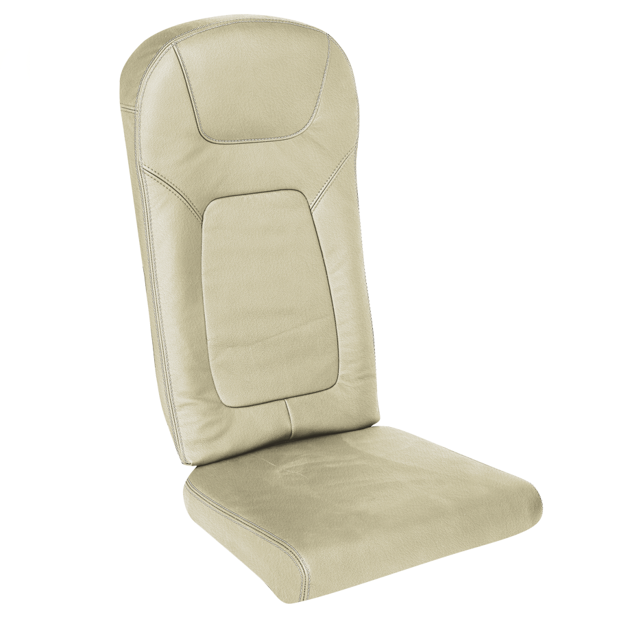 PIA21 Y Class aircraft seat cushion for Fokker 50 – aviation leather and Genlite foam, EASA/FAA/TCCA approved.