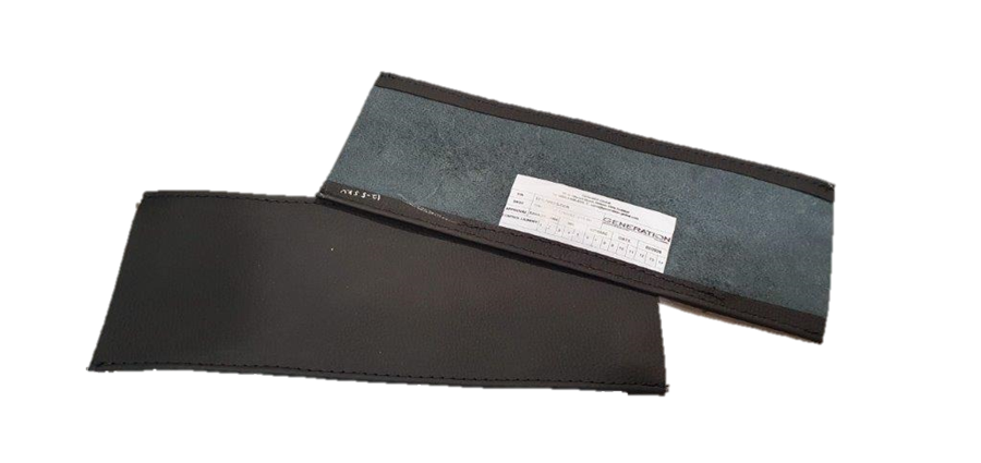 Durable leather console pocket for Robinson R66 Helicopter