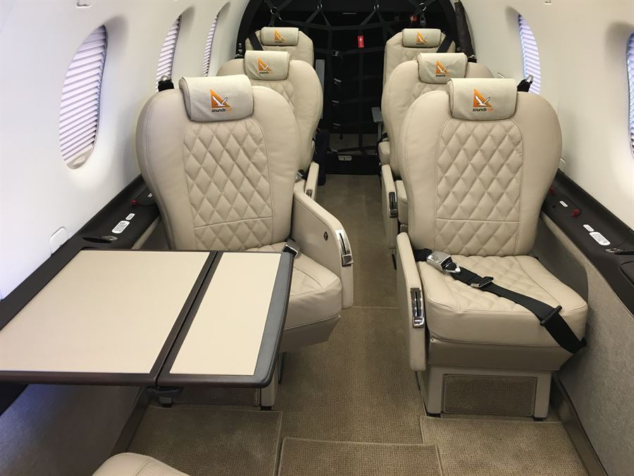 Pilatus PC-12 Cabin Overmat Set – WN-100 Aviation Carpet, Custom Monogram Option