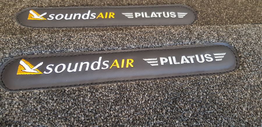 Pilatus PC-12 Cabin Overmat Set – WN-100 Aviation Carpet, Custom Monogram Option
