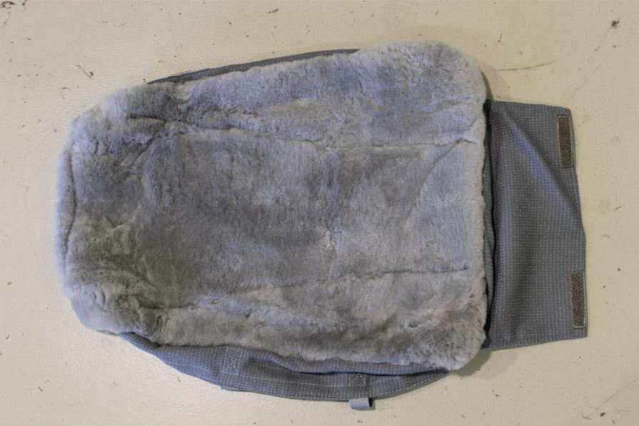 Sheepskin seat backrest cover for Second Observer cockpit seat