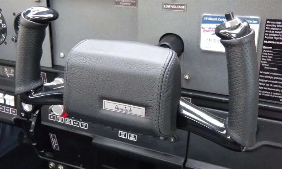 Cessna C152 Aircraft Leather Control Wheel Pad/Grip Covers