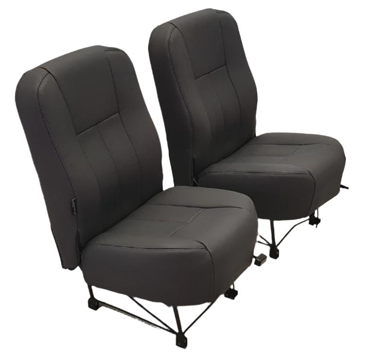 Cessna 185 Aircraft Interior Front Seat Upholstery Kit | Premium Leather & Foam