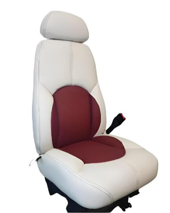 Cessna C206 Aircraft Interior leather seat upholstery front and rear seats.