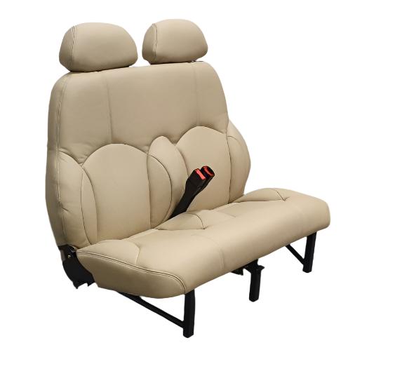 Cessna C206 Aircraft Interior leather seat upholstery front and rear seats.