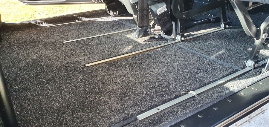 Cessna C180 Aircraft Interior Full Carpet Set | Plush Aviation Carpet with Heelmats