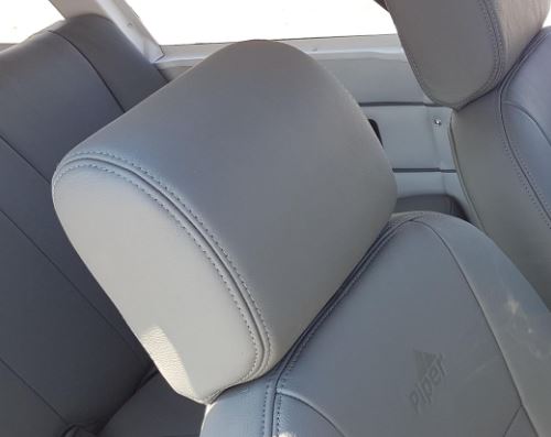 Piper PA-28 leather headrest cover with foam insert