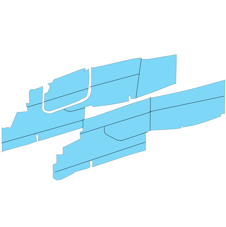 Sidewall trim panel set for Piper PA-28 aircraft