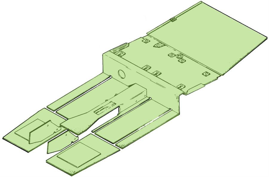 Full aviation carpet set for Piper PA-28 interior