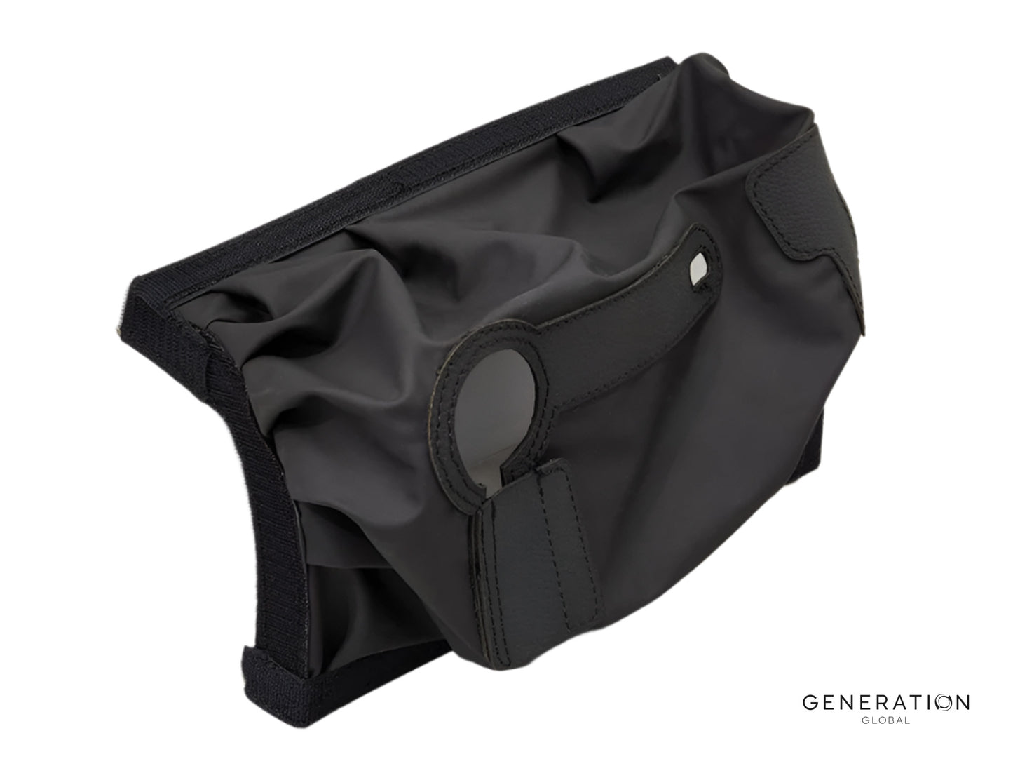 Pilot cyclic boot for MD/Hughes 369/500 helicopters β stretch fabric with leather reinforcements