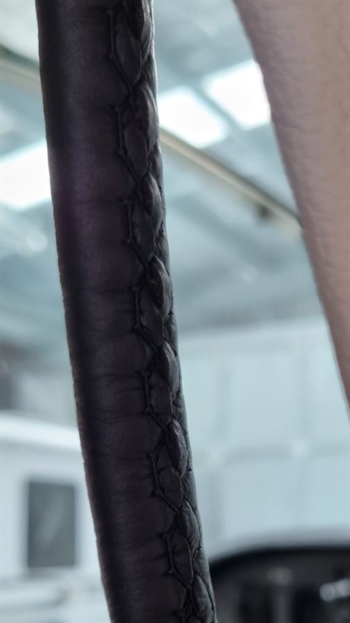 Cessna 182 Aircraft Interior Assist Strap Covers | Black Leather Aviation Refurb Kit