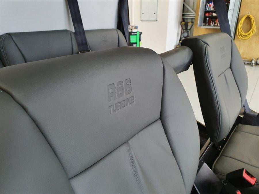 Complete R66 seat assembly including leather and cushions