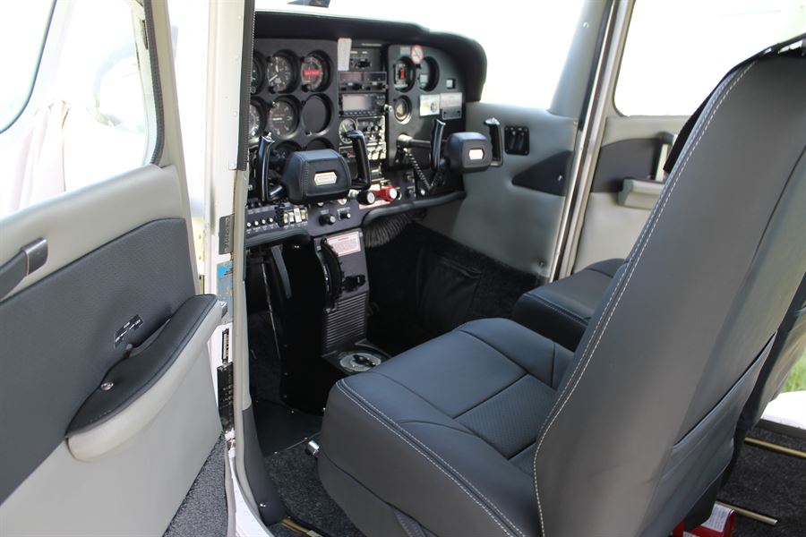Cessna 182 custom leather sidewall trim panel set