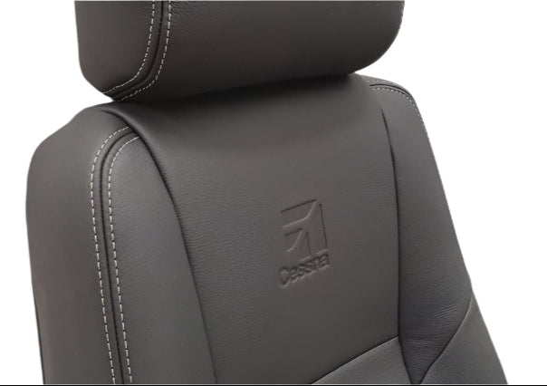 Custom leather seat upholstery for C182 J/K/L/M/N models