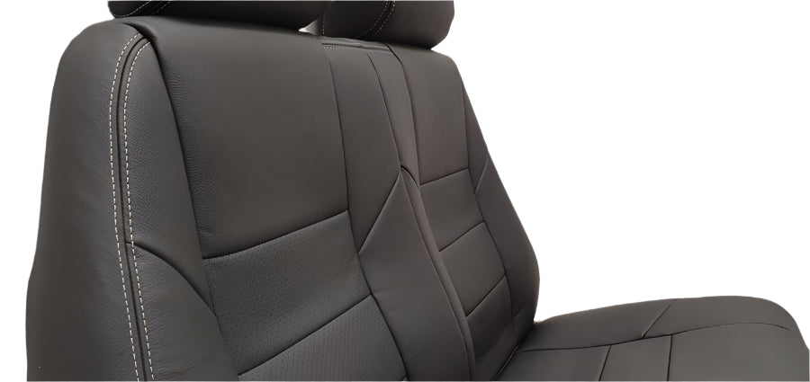 Custom leather seat upholstery for C182 J/K/L/M/N models