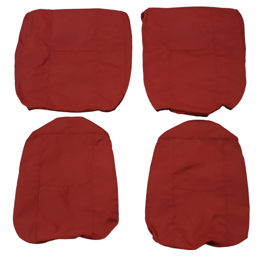 Bell 206 crew seat overcovers in heavy-duty canvas