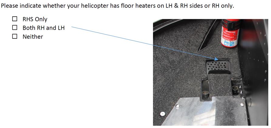 Robinson R22 Helicopter Full interior kit