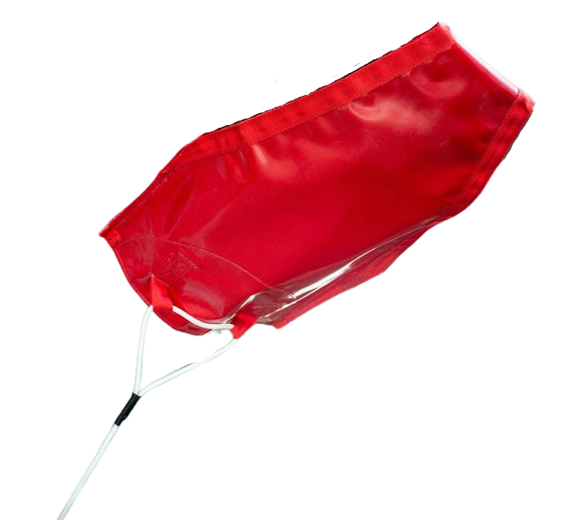 EC120 blade tie downs – set of 3 made from bright-coloured webbing for high visibility and rotor blade security. Part number GEN-2301-21-13.