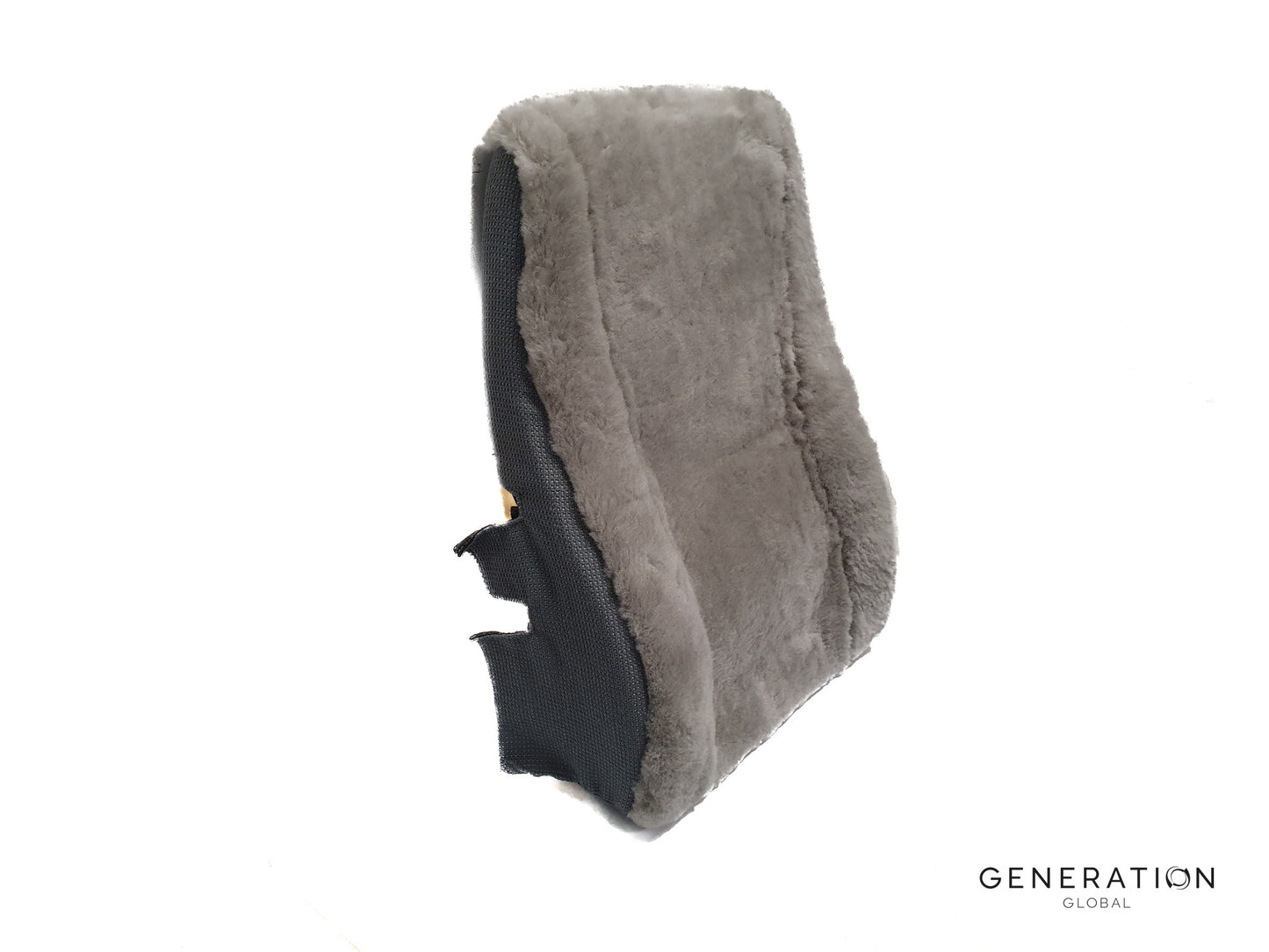 Fokker 50 Crew Seat Backrest Cover – Sheepskin and CS-50 Fabric – IPECO