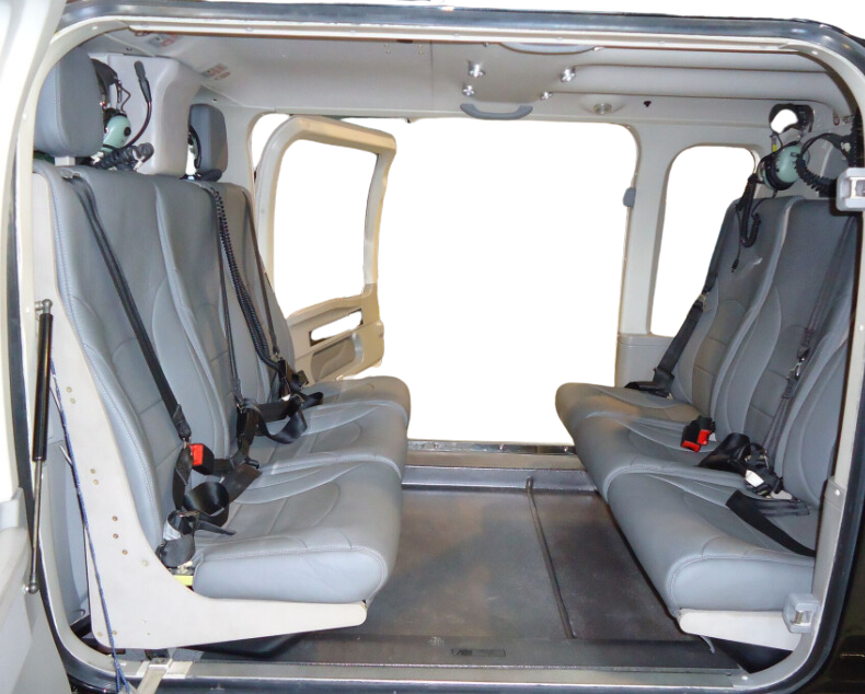 Bell 427 aviation carpet flooring set with Velcro install