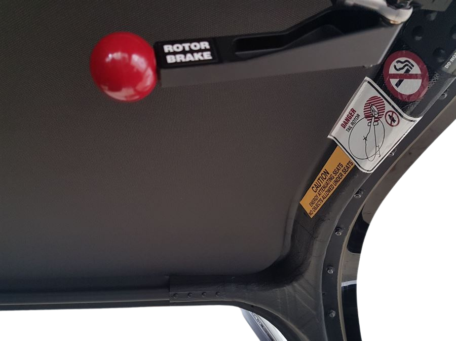 Bell 505 headlining and bulkhead interior panel set