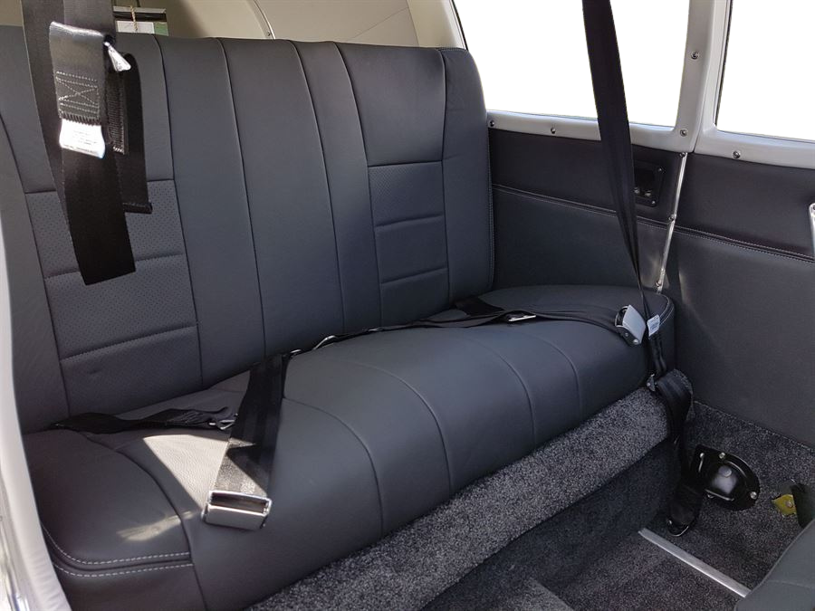 Complete PA-28 seat upholstery assembly – 2 singles, 1 bench