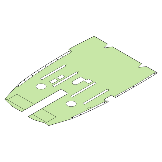 EC120/H120 carpet set made from plush WN-120 aviation carpet with vinyl heel mats and Velcro attachments – part number EPA-120-()()-GEN.