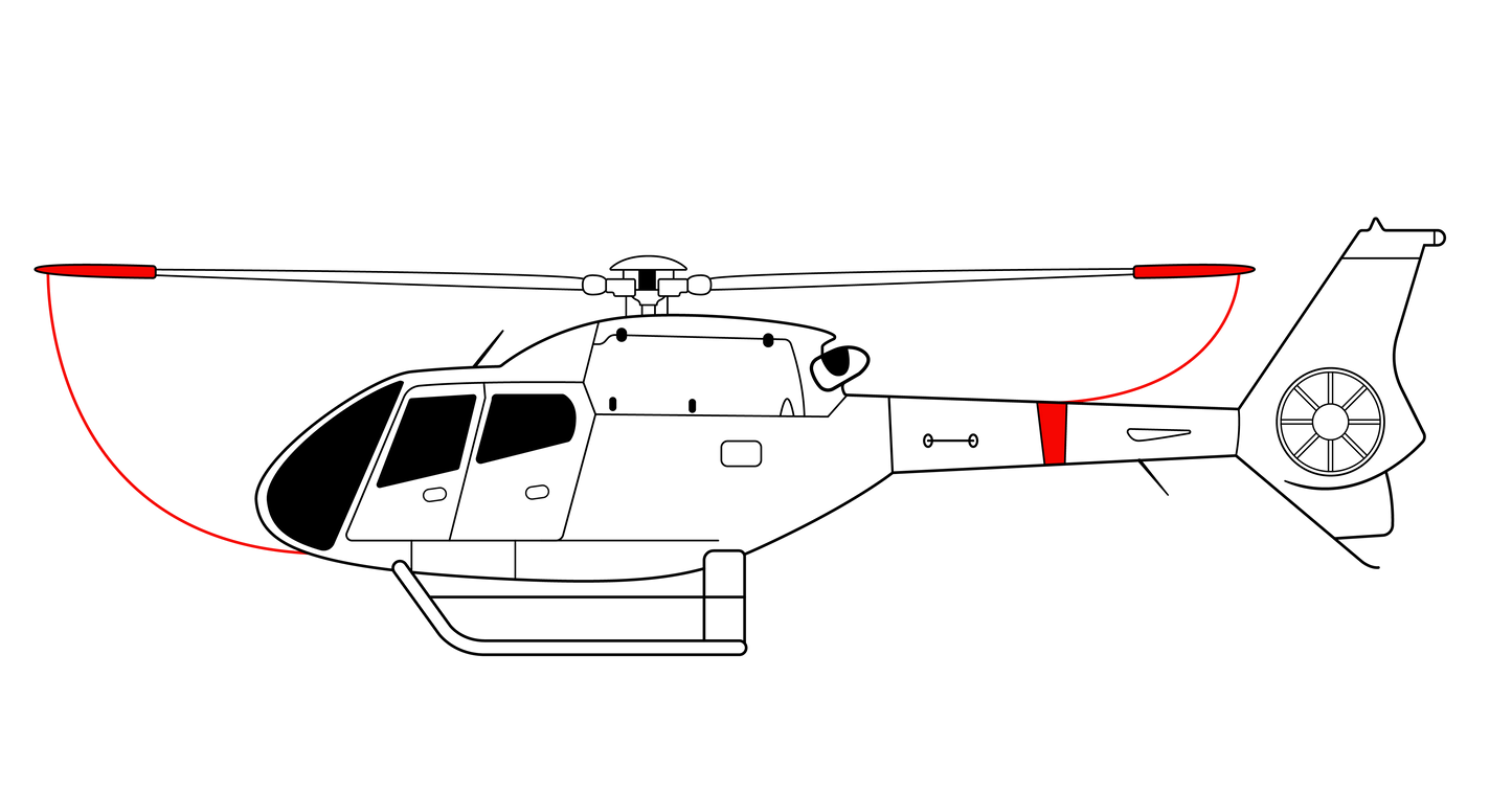 EC120 Blade tie downs
