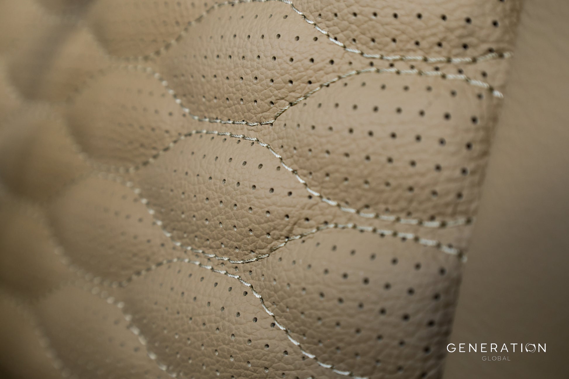 Cessna 206 Aircraft Interior leather seat upholstery with Genlite foam cushions and diaphragms.