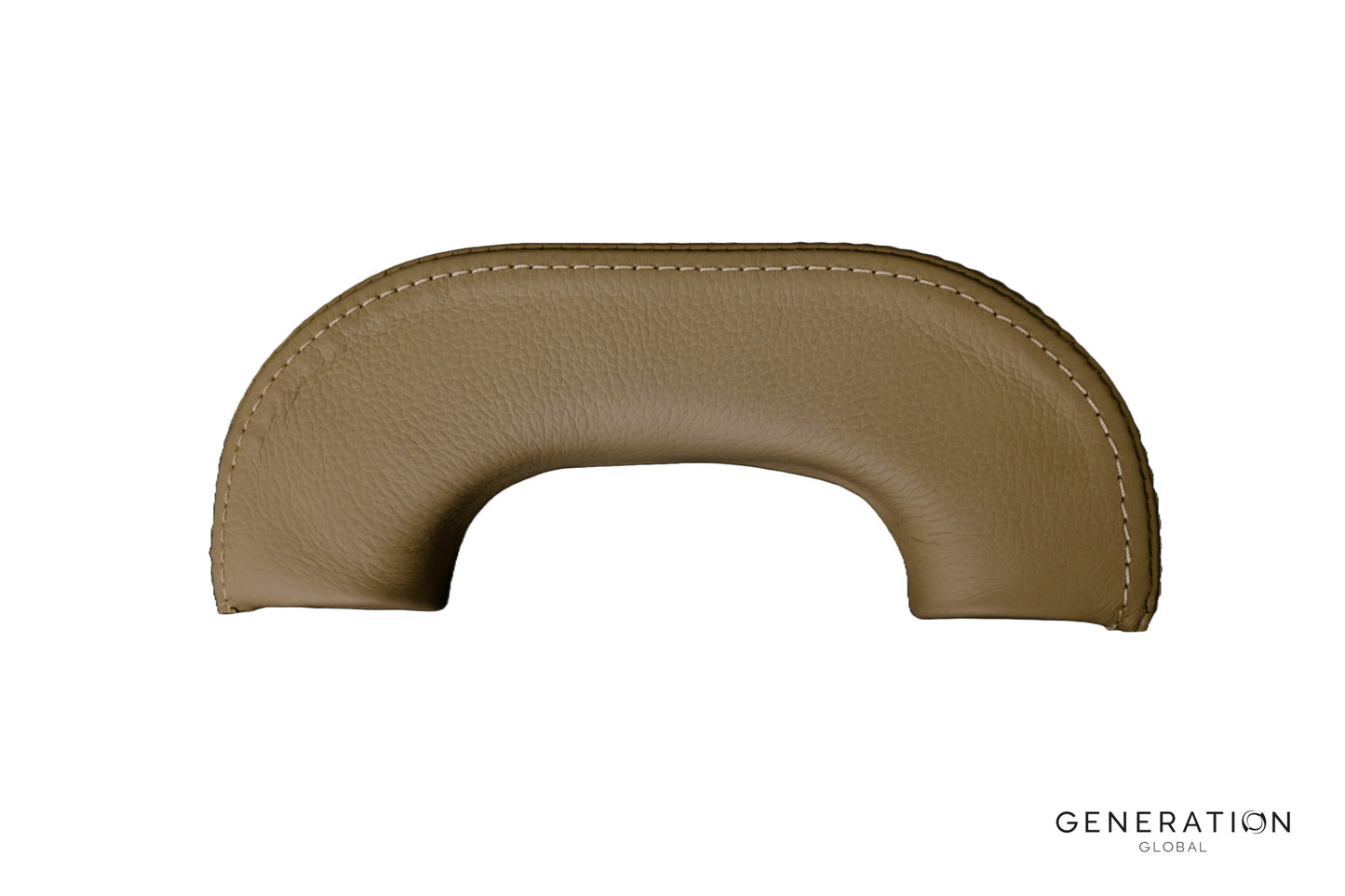 OEM replacement armrest pads for Piper PA-28-140 aircraft featuring aviation-grade leather, closed-cell foam, and durable steel backing.