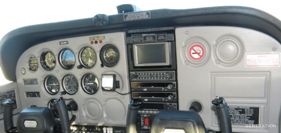 Cessna C177 Aircraft Interior Glareshield Eyebrow Vinyl Cover – Black UV-Stabilised