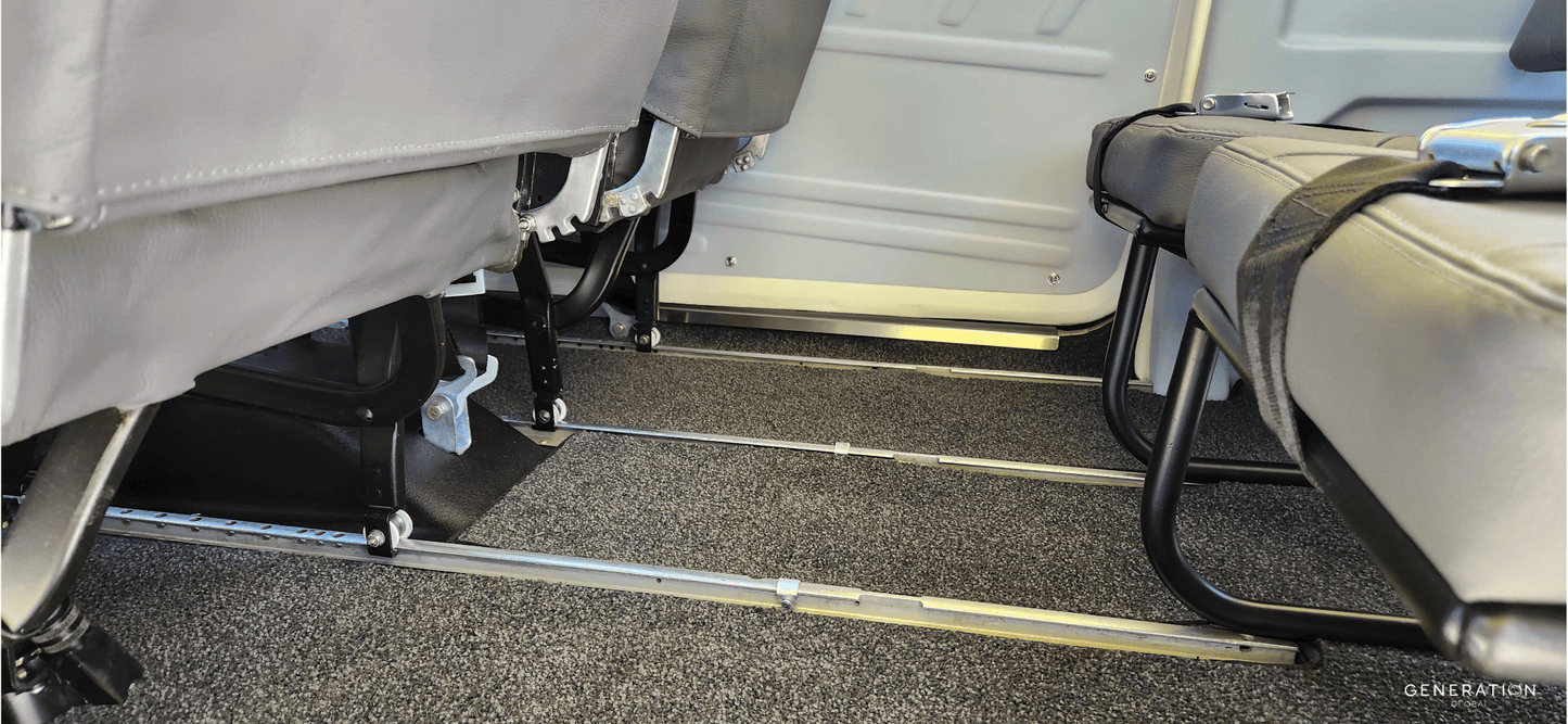 Cessna C185 Aircraft Interior Full Carpet Set | Plush Aviation Carpet with Alloy Heelmats