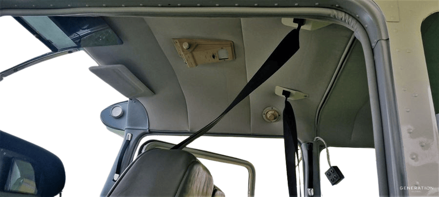 Cessna C185 Aircraft Interior Foam Backed Suspended Headlining | Custom Fabric Colour & Easy Install