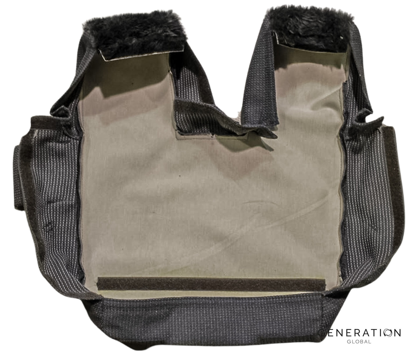 Bombardier DHC-8 First Officer Seat Bottom Cover – Sheepskin with Stowage Pocket, FAA/EASA/TCCA Certified, IPECO OEM