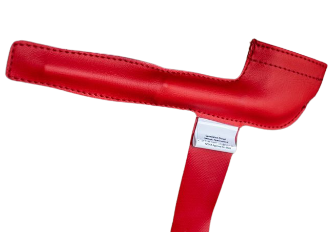 EC120 pitot cover made from bright-coloured webbing for high visibility and pitot tube protection – part number GEN-2301-21-12.