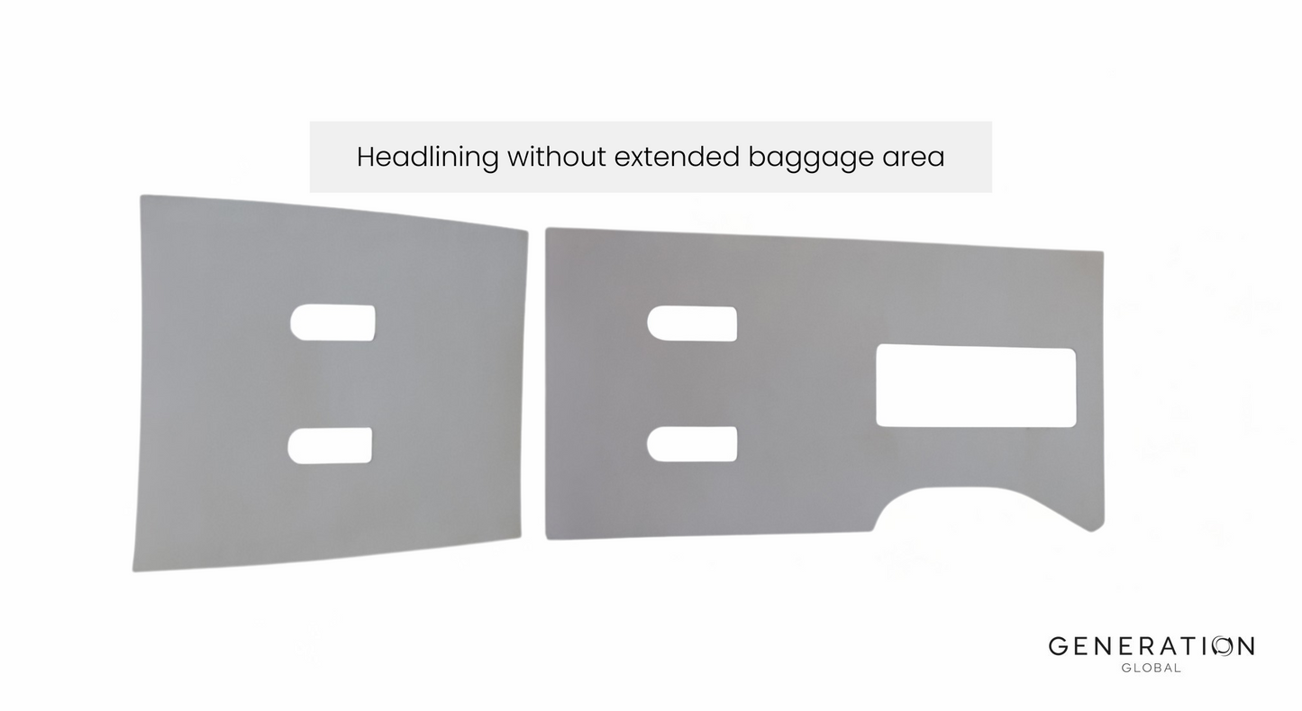 Beechcraft Baron E55 Aircraft Interior Headlining and rear bulkhead