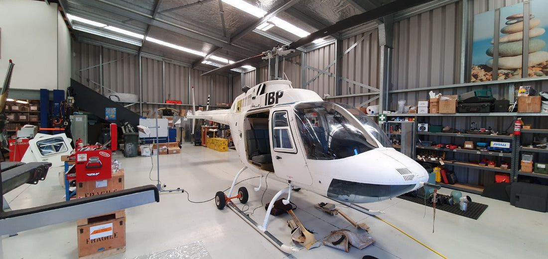 Bell 206 Helicopter Interior